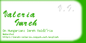 valeria imreh business card